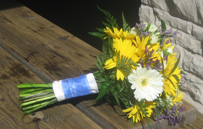 Bridesmaid Bouquet with Gerbera daisies